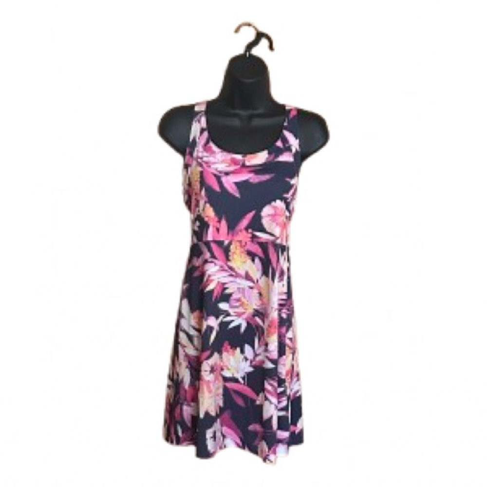 Columbia Floral Mini Dress - Pink and Purple size S EUC
